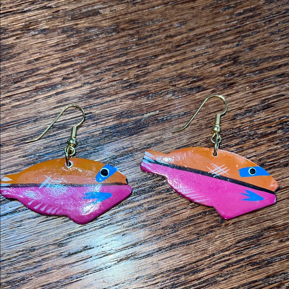 Colorful Fish-Shaped Earrings for tropical vibes